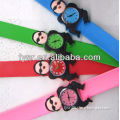 Children watch silicone slap watch cartoon on watch face cheap silicone watch